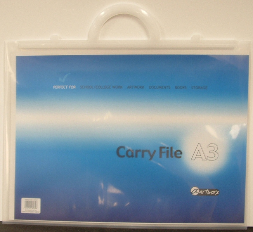 ART CASE A3 Clear Carry File Artworx